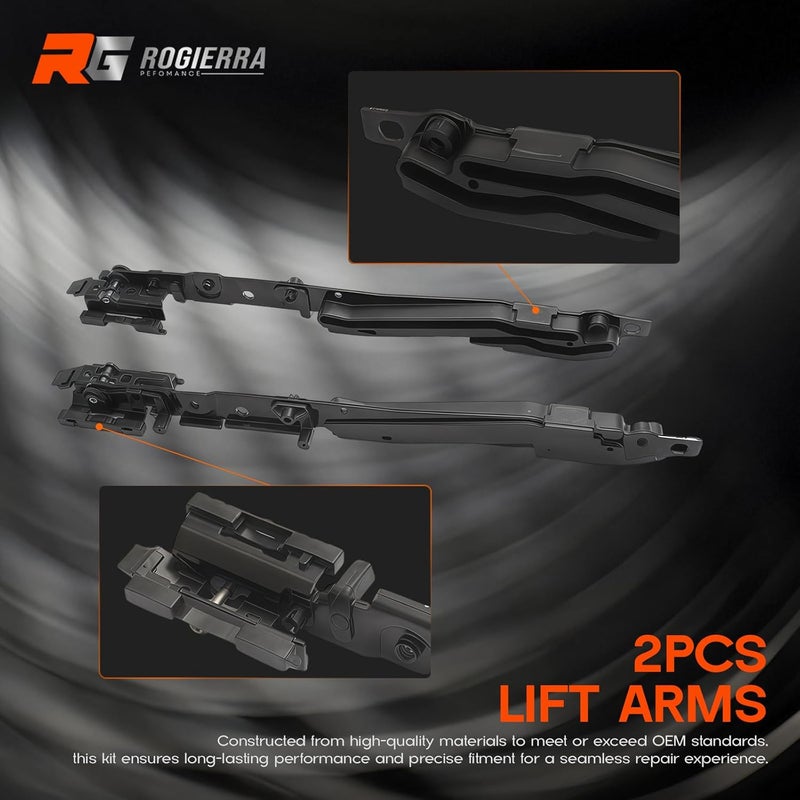 Rogierra Sunroof Repair Kit Sunroof Track Assembly Compatible with Ford F150 F250 F350 F450 Expedition Lincoln Navigator Mark LT, Replaces 02ESR1201ABK - Image 4